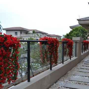 Искусственные цветы Цветочная гирлянда Фиолетовый подвесной искусственный плющ Surfinia