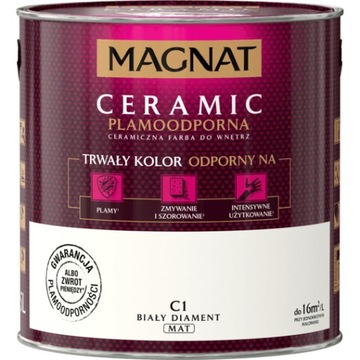 FARBA MAGNAT CERAMIC 2,5L BIAŁY DIAMENT MAT