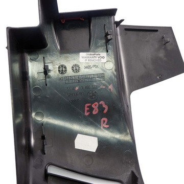 BMW E83 X3 Крышка корпуса ремня заднего правого 3400512