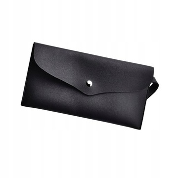 Портативная косметичка из искусственной кожи, черная