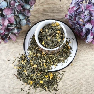 Herbata zielona smakowa sencha brzoskwiniowa 200g