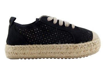Espadryle/Creepersy Ażurowe CORINA 6093 r-37 SALE%
