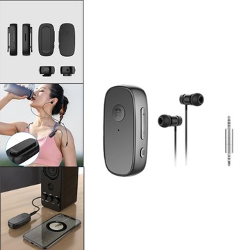 Приемник Blesiya Bluetooth 5.0 Черный с наушниками