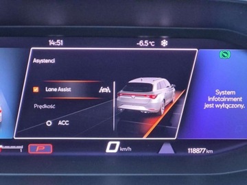 Seat Leon IV Sportstourer 2.0 TDI CR 150KM 2021 Seat Leon Sportstourer Faktura23 ACC Navi Kessy Podgrz.Fotele Style DSG, zdjęcie 15