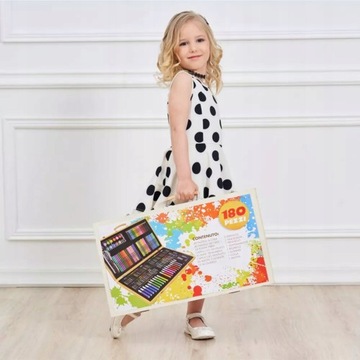 ХУДОЖЕСТВЕННЫЙ НАБОР ДЛЯ РИСОВАНИЯ, МЕЛКИ 180, ЧЕМОДАН