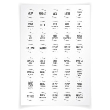 Наклейки-этикетки для контейнеров, специй и баночек