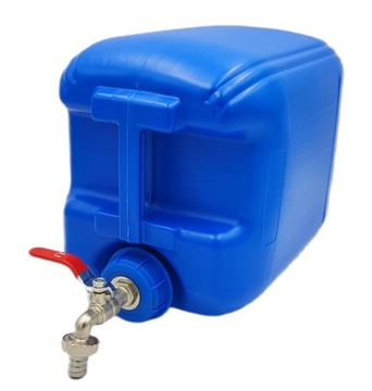 КАНИСТРА БАК ДЛЯ ВОДЫ КОНТЕЙНЕР 20Л С КРАНОМ В КРЫШКЕ