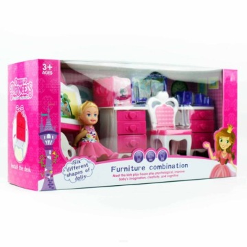 ZESTAW MEBELKÓW DLA LALEK LALKA MEBLE KOMODA