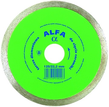 ALFA TARCZA DIAMENTOWA DO CIĘCIA CERAMIKI fi.180