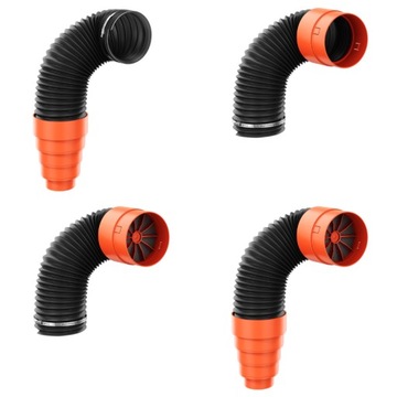 Соединительная труба 125 мм для вентиляционного дымохода с обратным клапаном 60 см.