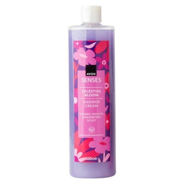 KREMOWY ŻEL POD PRYSZNIC CELESTIAL BLOOM FIOŁEK MALINA 500 ml AVON