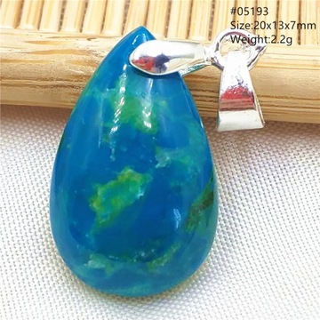 Natural Green Blue Azurite Malachite Chrysocolla Pendant Jewelry Jade