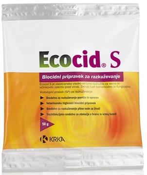 EcoCid 50g Preparat do Dezynfekcji Budynków Kurników Dezynfekcja