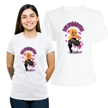 Koszulka Damska z Nadrukiem Bawełniany T-shirt na Prezent Dolarsowo Dolar L