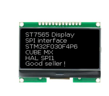 Wyświetlacz LCD Czarny GMG12864-06D SPI