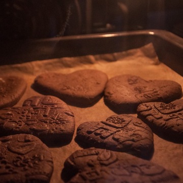 Новогодняя скалка с гравировкой + баночка