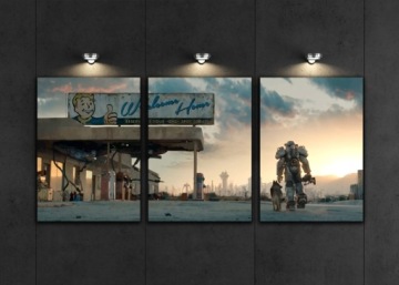 3x НАСТЕННЫЕ КАРТИНЫ FALLOUT 50x70