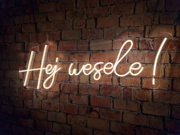 Неоновая надпись Привет, свадьба!