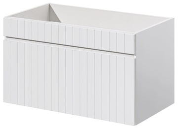 BIAŁA Szafka pod umywalkę WISZĄCA 80 cm Szuflada