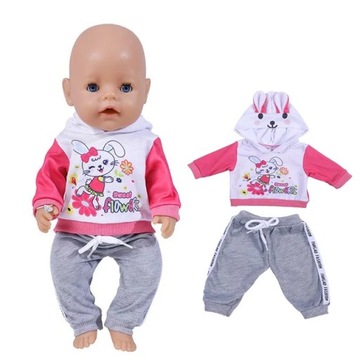 Reborn laleczka bobas płaszcz zimowy różowa spódnica 18 Cal dziewczynka