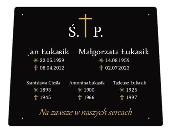 Pomnik plastikowy nagrobek plastikowy cmentarny MARMUR tablica żwirek