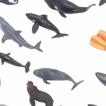 20 шт. Игрушки с морскими животными.