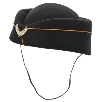 Stewardesa Beret czapka lotnicza jednolita czapka Cosplay
