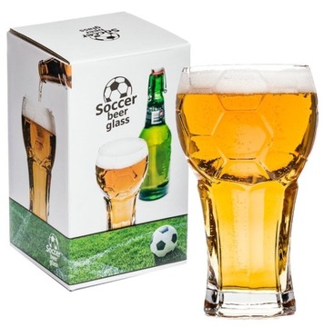 PIŁKARSKA SZKLANKA KUFEL DO PIWA NAPOJÓW 600 ML