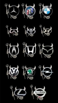 НАКЛЕЙКА ДЬЯВОЛ ДЬЯВОЛ ХРОМИРОВАННЫЙ ЗНАК ТЮНИНГА