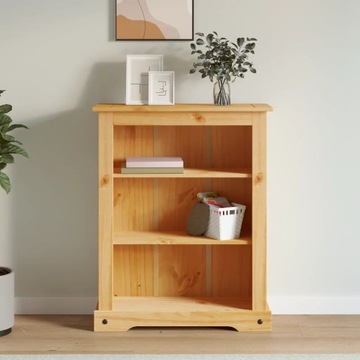 Biblioteczka w meksykańskim stylu Corona, sosna, 81x29x100 cm