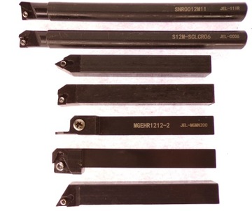 НАБОР ТОКАРНЫХ НОЖЕЙ 7ШТ 12ММ 12x12 + ПЛАСТИНЫ