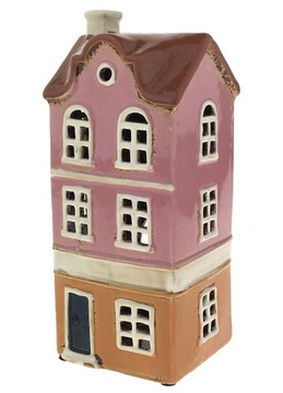 КЕРАМИЧЕСКИЙ ФОНАРЬ ДЛЯ ДОМА ПОДСВЕЧНИК ФОНАРЬ МНОГОДОРОЖНЫЙ ДОМ С ГЛАЗУРНОЙ КЕРАМИКОЙ