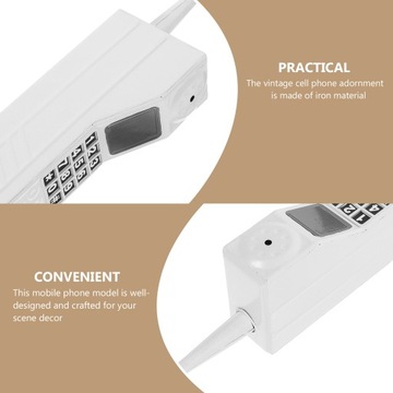 Винтажное украшение из кирпича с резьбой по сотовому телефону в стиле ретро