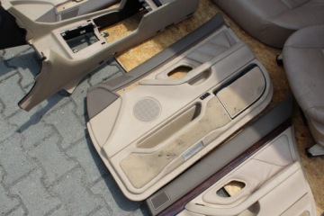 BMW 7 e38 бежевый кожаный диван с электроприводом, боковые сиденья, комплект