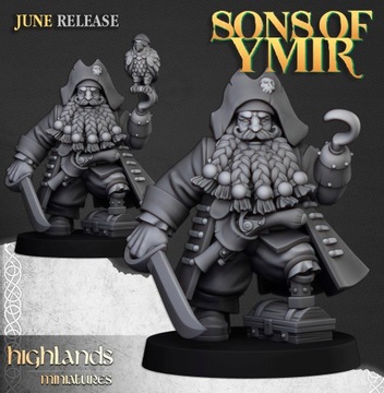 Гномьи пираты x 10 CMD — Highlands Miniatures