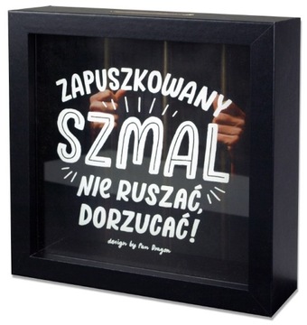SKARBONKA ZAPUSZKOWANY SZMAL OSZCZĘDNOŚCI NA URODZINY DLA FACETA KOBIETY