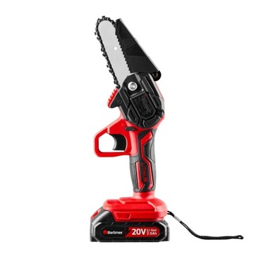 Аккумуляторная цепная пила 20 В 800 Вт 2 аккумулятора 2,0 Ач BARTIMEX