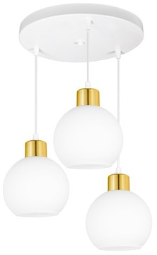 LAMPA WISZĄCA SUFITOWA ŻYRANDOL SZKLANA KULE LED