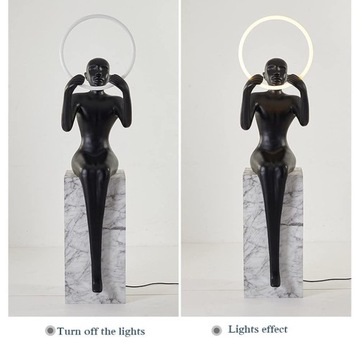 HUMAN Sitting Lampa with ring