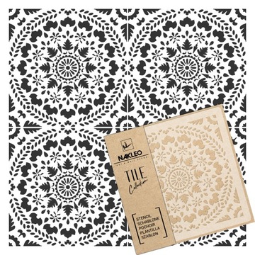 SZABLON MALARSKI do kafelków płytek CARIA 60x60cm