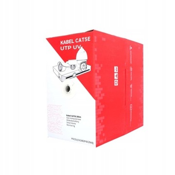 ВИТАЯ ПАРА UTP CAT 5E UV CCA ПРОВОД ДЛЯ наружного применения 305 м