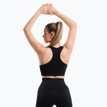 Черный фитнес-бюстгальтер Gym Glamour Compress размера XS