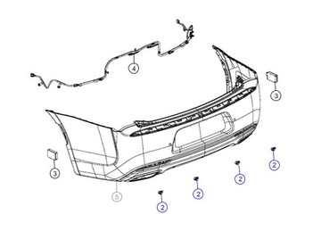 ДАТЧИК ПАРКОВКИ DODGE MOPAR OE 5MK60TZZAC