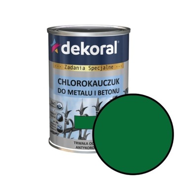 Chlorokauczuk zieleń mchu 0,9l. STRONG DEKORAL