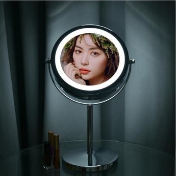 ДВУСТОРОННЕЕ КОСМЕТИЧЕСКОЕ ЗЕРКАЛО С ПОДСВЕТКОЙ 17LED