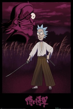 Rick and Morty Samurai plakat na ścianę 61x91,5 cm