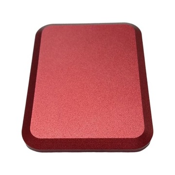 1 Piece Shaper File Rectangle Burnisher Cue Red