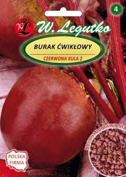 Burak ćwikłowy Czerwona kula 2 10 g ZAPRAWIANY
