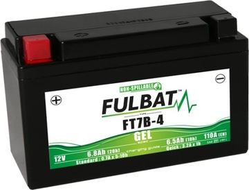 Akumulator Fulbat YT7B żelowy 12V 6.8Ah 110A