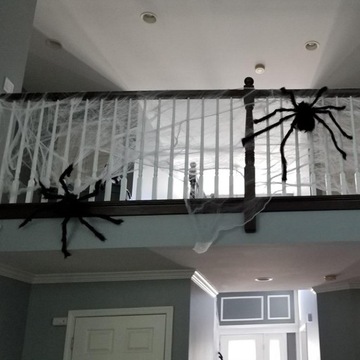 ГИГАНТСКИЙ ПАУК 200 СМ ПАУТИНКА ДЛЯ ХЭЛЛОУИНА